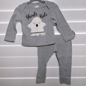 Mud Pie 6-9M baby girl Halloween matching set